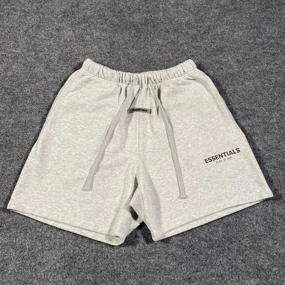Fear of God Essentials Light Gray Athletic Shorts